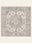 Slate Medallion washable rug, square shape, top view