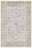 Damask Fog washable rug, rectangle shape, top view
