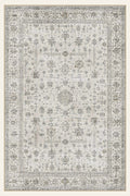 Wasbaar vloerkleed Damask Fog, rechthoekige vorm, bovenaanzicht