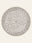 Damask Fog washable rug, round shape, top view