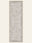 Damask Fog washable rug, runner shape, top view
