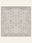 Damask Fog washable rug, square shape, top view