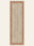 Meadow Stripe washable rug, runner shape, top view