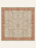 Meadow Stripe washable rug, square shape, top view