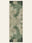 Moss Stone washable rug, runner shape, top view
