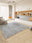Sage Whisper square washable area rug with non-slip backing, machine washable