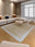 Sahara Check square washable area rug with non-slip backing, machine washable