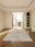 Sandstone Weave rectangular washable rug styled in a modern living space
