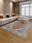 Serapi Crimson machine washable rectangular area rug with non-slip backing