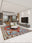 Serapi Flame washable area rug in a styled room, rectangular, low-pile cotton blend