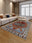 Serapi Flame machine washable rectangular area rug with non-slip backing