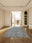 Slate Garden rectangular washable rug styled in a modern living space