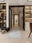 Slate Medallion washable runner rug for hallways and kitchens, low-pile non-slip