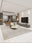 Taupe Medallion washable area rug in a styled room, rectangular, low-pile cotton blend