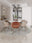 Taupe Medallion round washable area rug, machine washable low-pile cotton blend