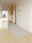 Taupe Medallion washable runner rug for hallways and kitchens, low-pile non-slip