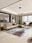 Umber Storm rectangular washable rug styled in a modern living space