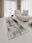 Umber Storm washable runner rug for hallways and kitchens, low-pile non-slip