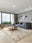 Zigzag Nomad washable area rug in a styled room, rectangular, low-pile cotton blend